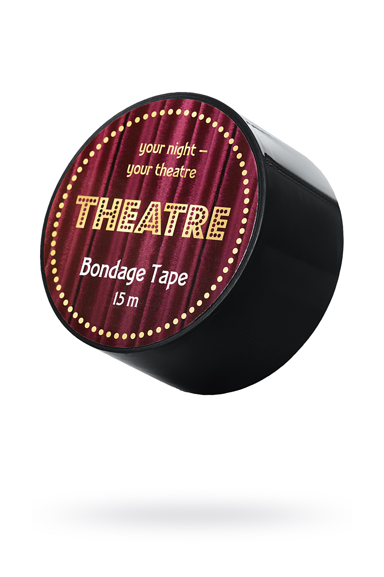 Бондажный скотч TOYFA Theatre, черный, 15 м