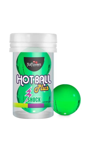 Гель HOT BALL PLUS на силиконовой основе в виде двух шариков с покалывающим эффектом.