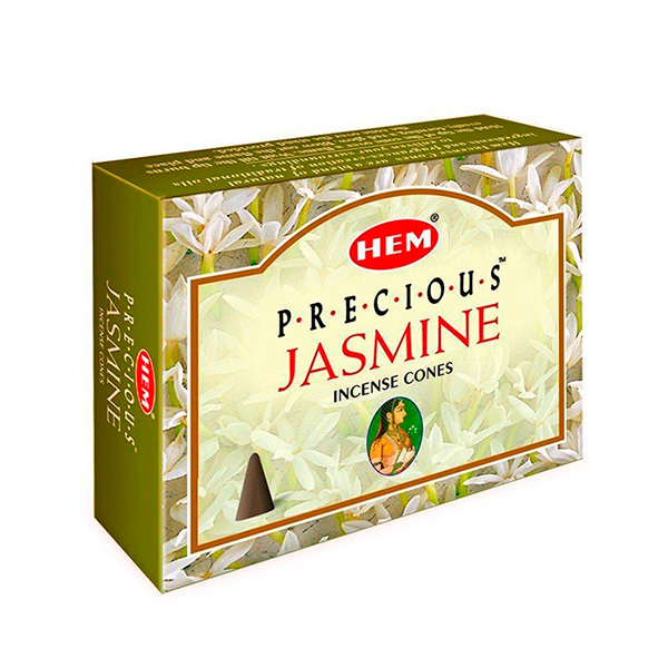 Драгоценный Жасмин (Precious Jasmine), благовония HEM, 10 конусов